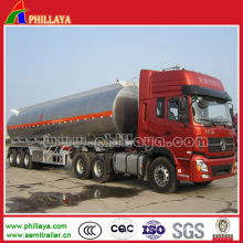 Reboque do caminhão de petroleiro do alumínio do combustível do leite da água 3axle 30-60cbm semi reboque